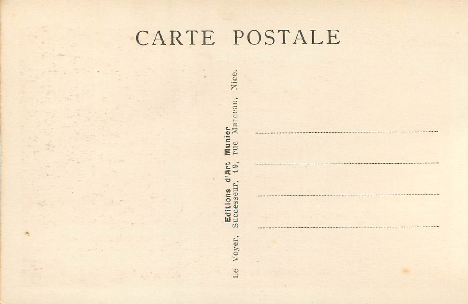 CPA Monte Carlo Vue generale  — Rückseite