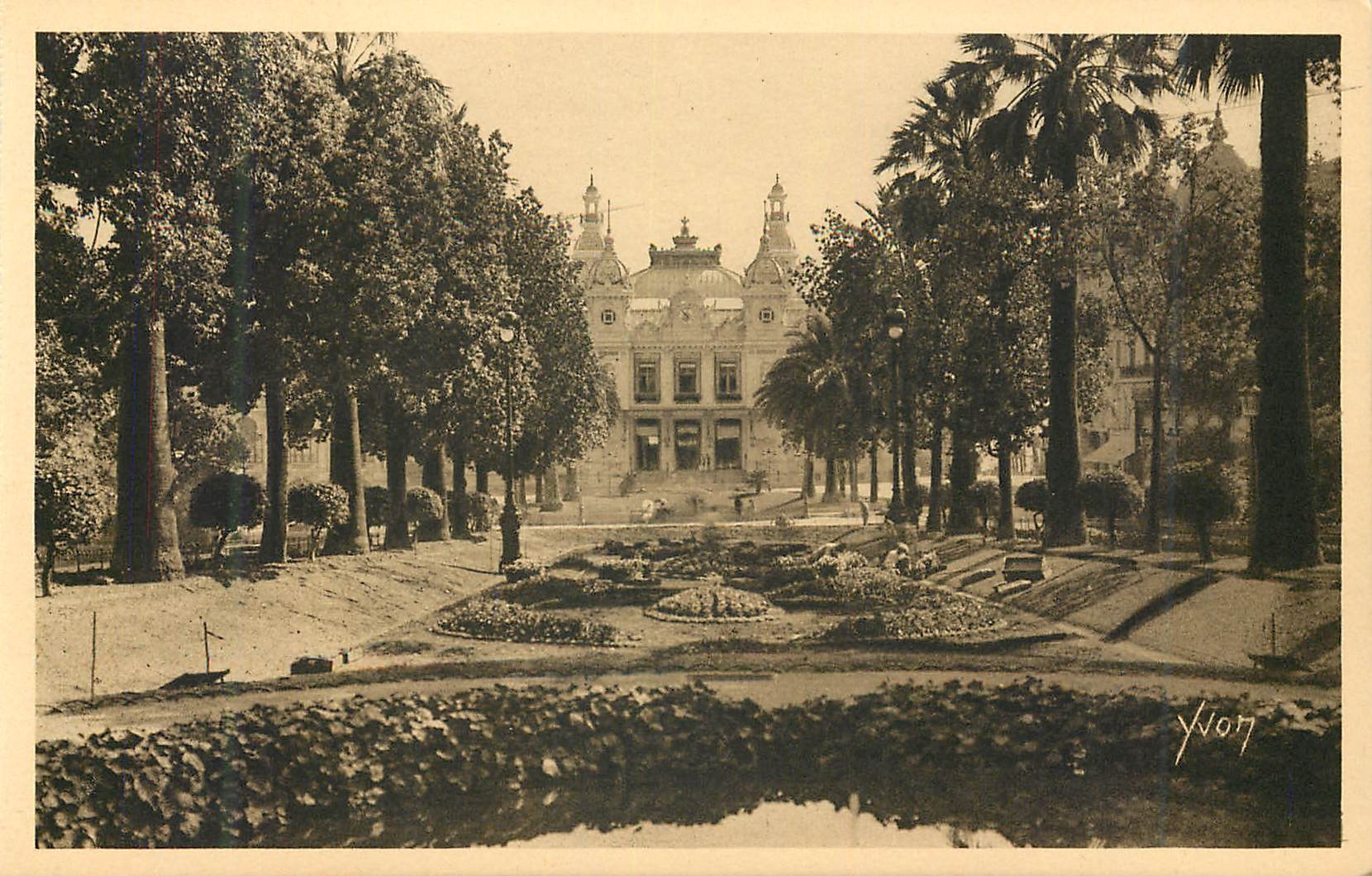 CPA Monte Carlo Principaute de Monaco Les Jardins du Casino 