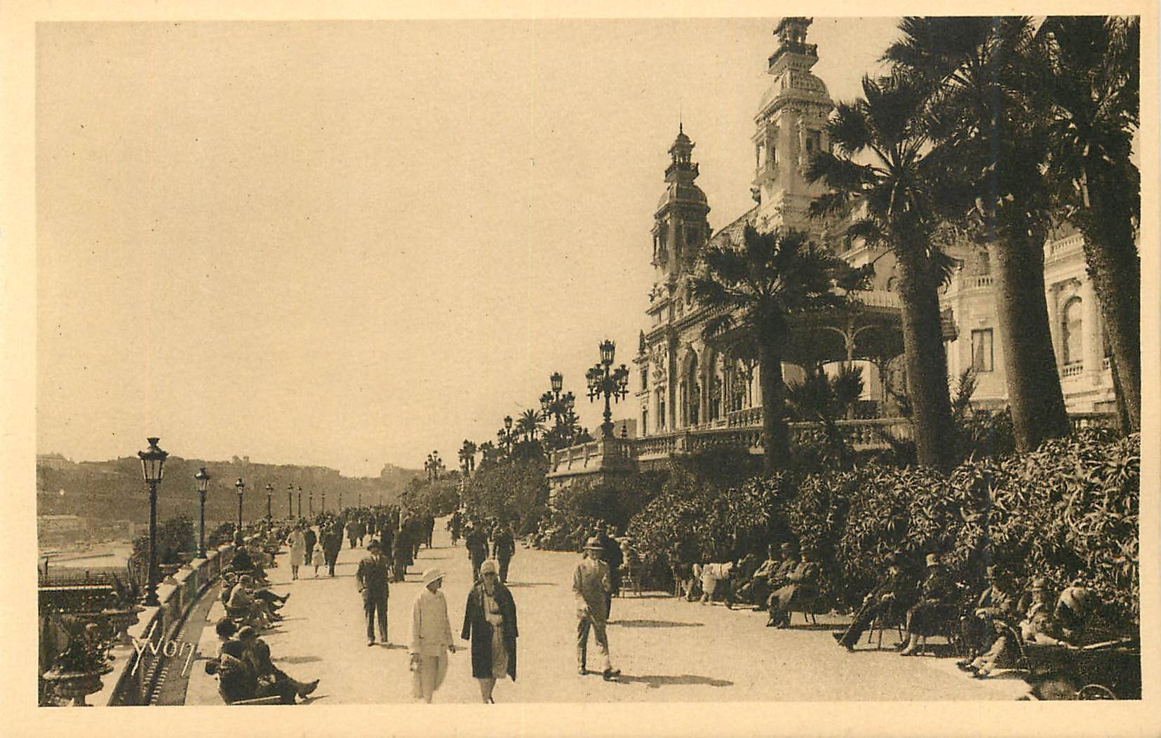 CPA Monte Carlo Principaute de Monaco Terrasse et Jardin du Casino 