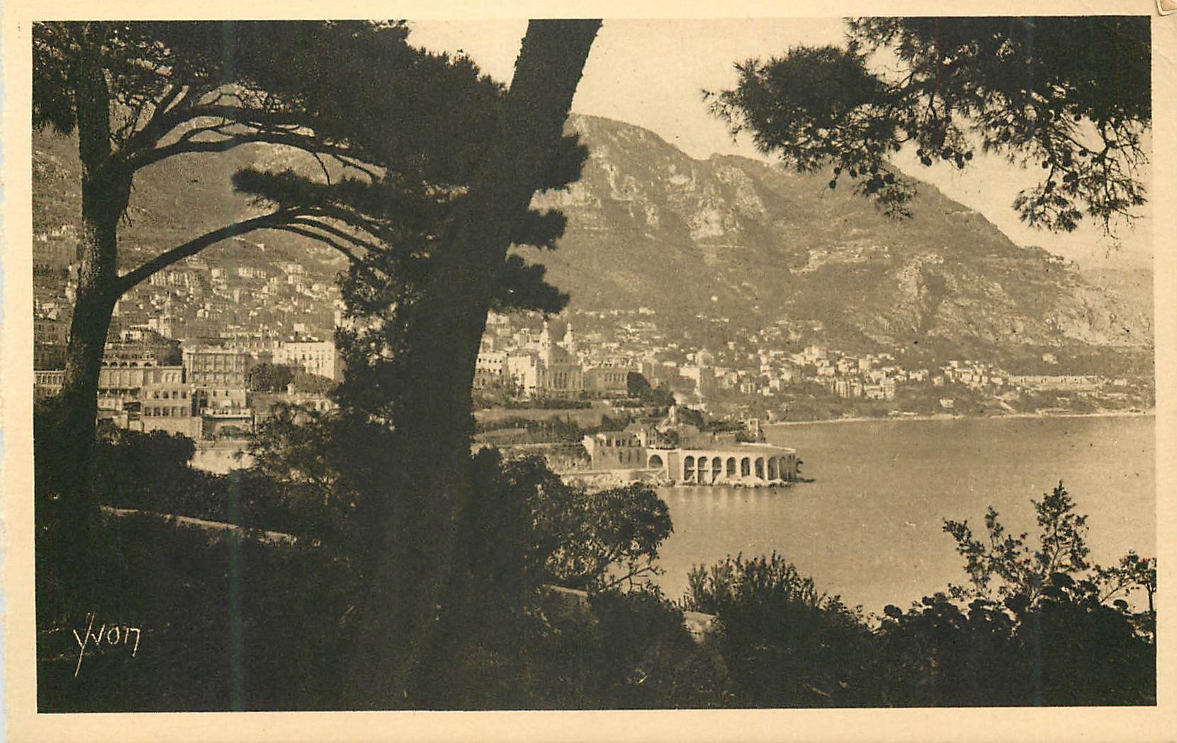 CPA Monte Carlo Principaute de Monaco Vue generale prise de Monaco 