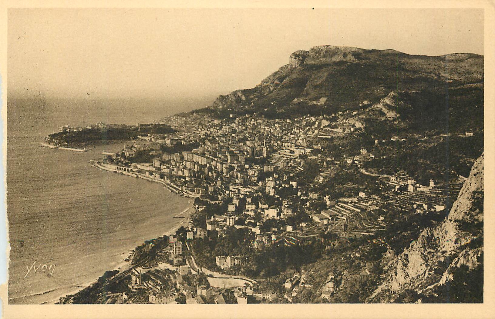 CPA Monaco Monte Carlo vus de la Grande Corniche 