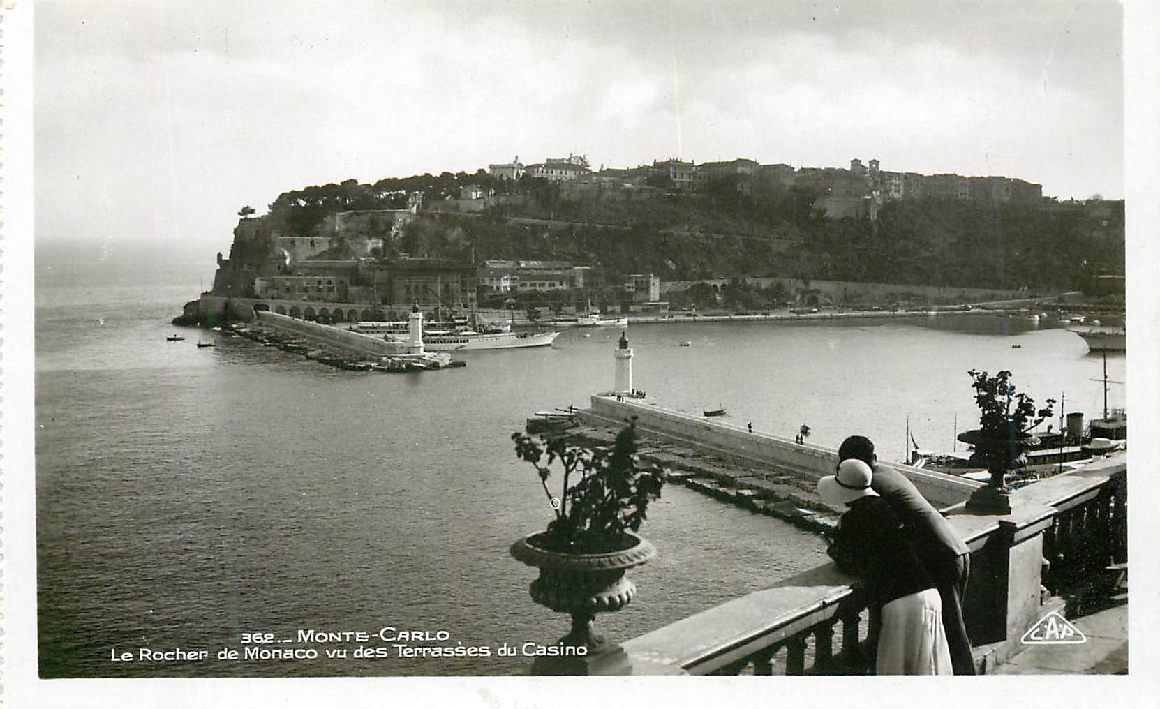 CPM Monte Carlo Le rocher de Monaco vu des Terrasses du Casino 