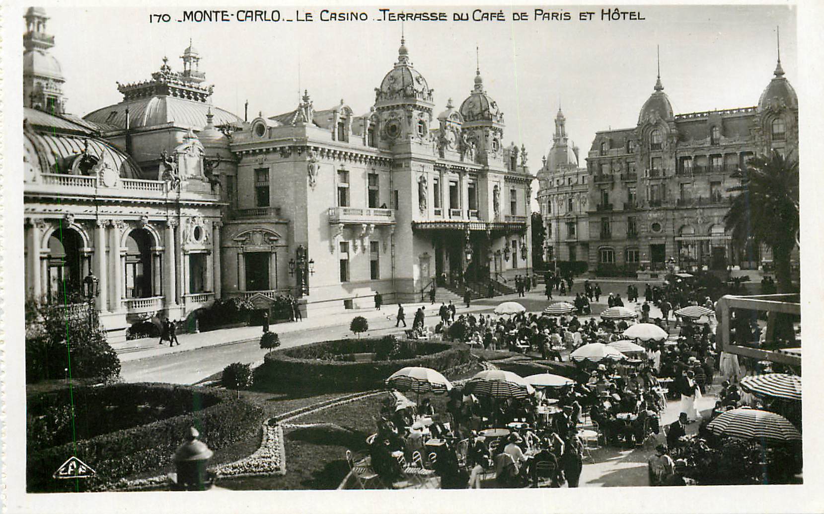CPM Monte Carlo Le Casino Terrasse du cafe de Paris et Hotel 