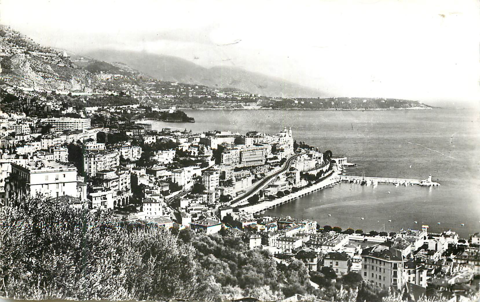 CPM Principaute de Monaco Monte Carlo Vue generale Au fond le Cap Martin 