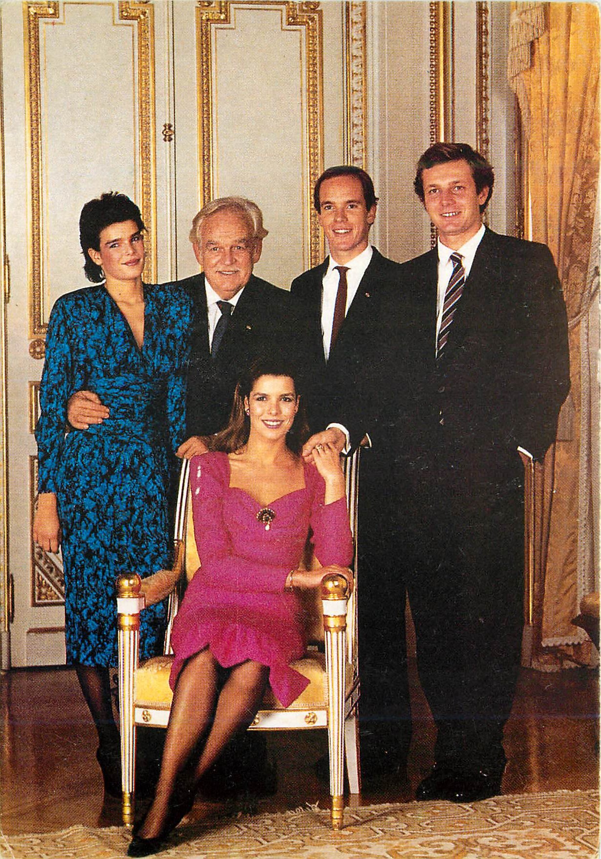 CPM SAS Le Prince Souveraine Le Prince Hereditaire La Princesse Caroline La Princesse Stephanie 