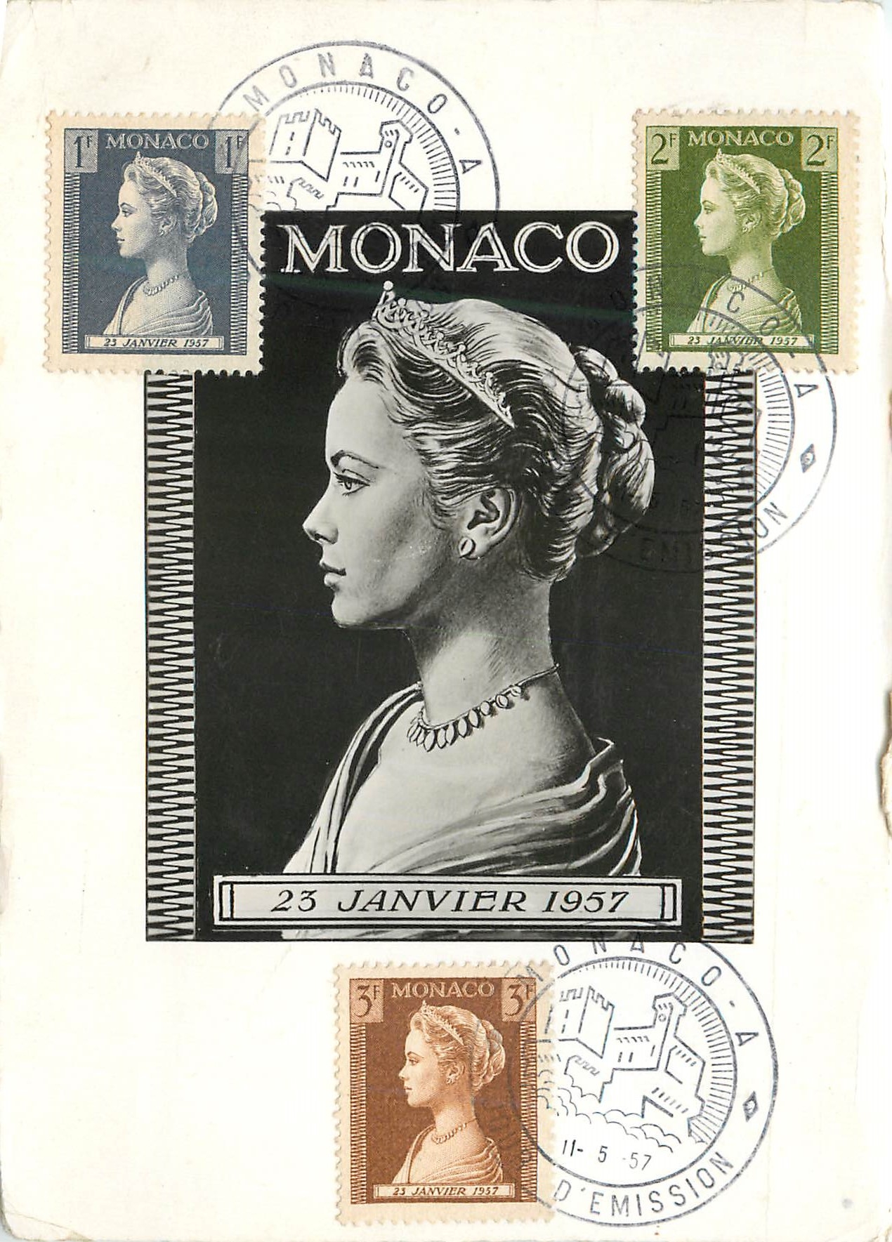CARTE MAXIMUM Palais de la Scala Monte Carlo Grace Kelly