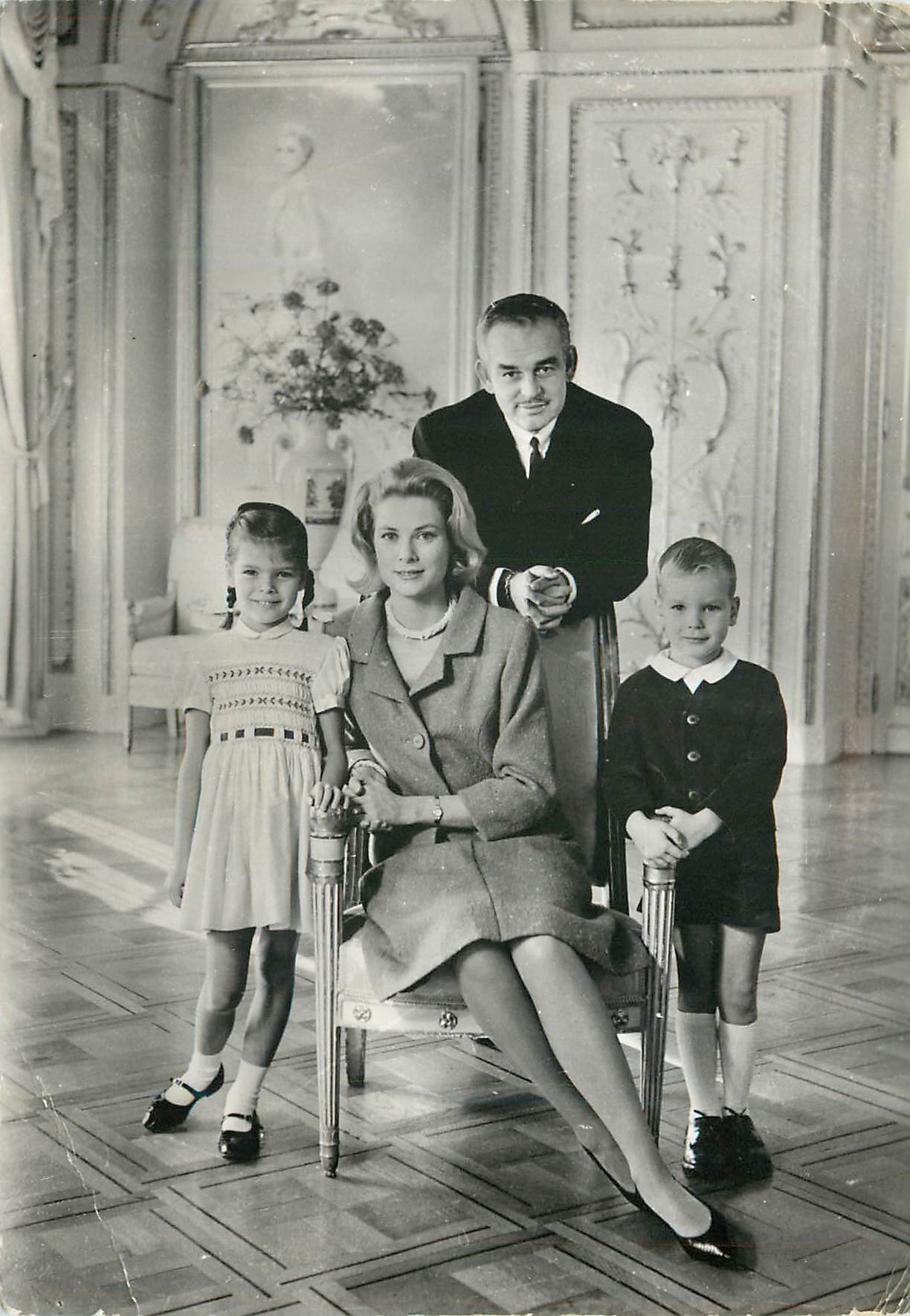 CPM Le Prince Rainier III La Princesse Grace Le Prince Albert La Princesse Caroline 