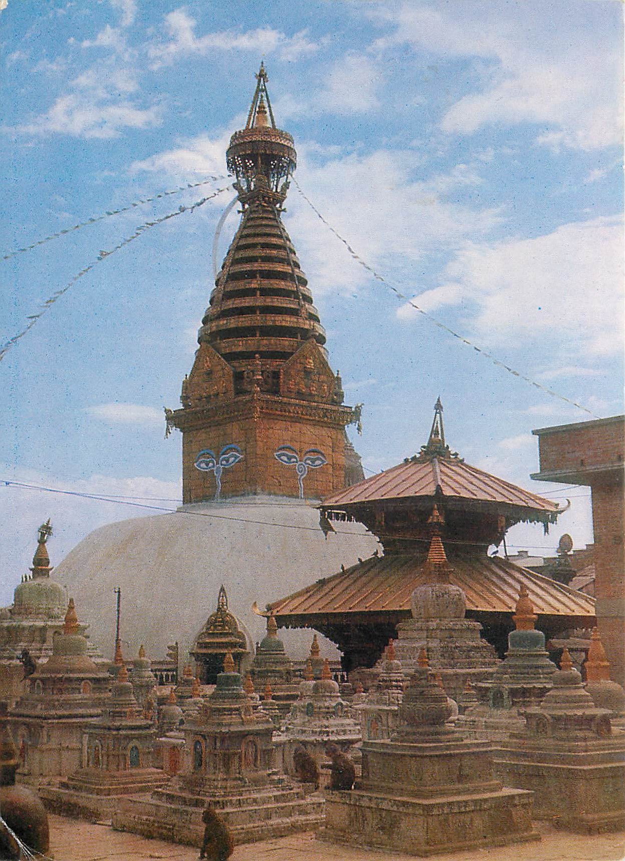 CPM Swoyambu the biggest Stupa in the world Nepal 