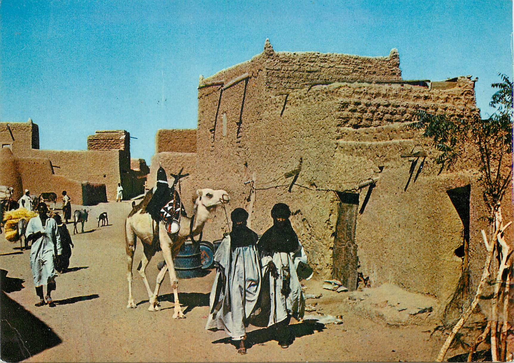 CPM Republique du Niger Agades Une rue de la ville 