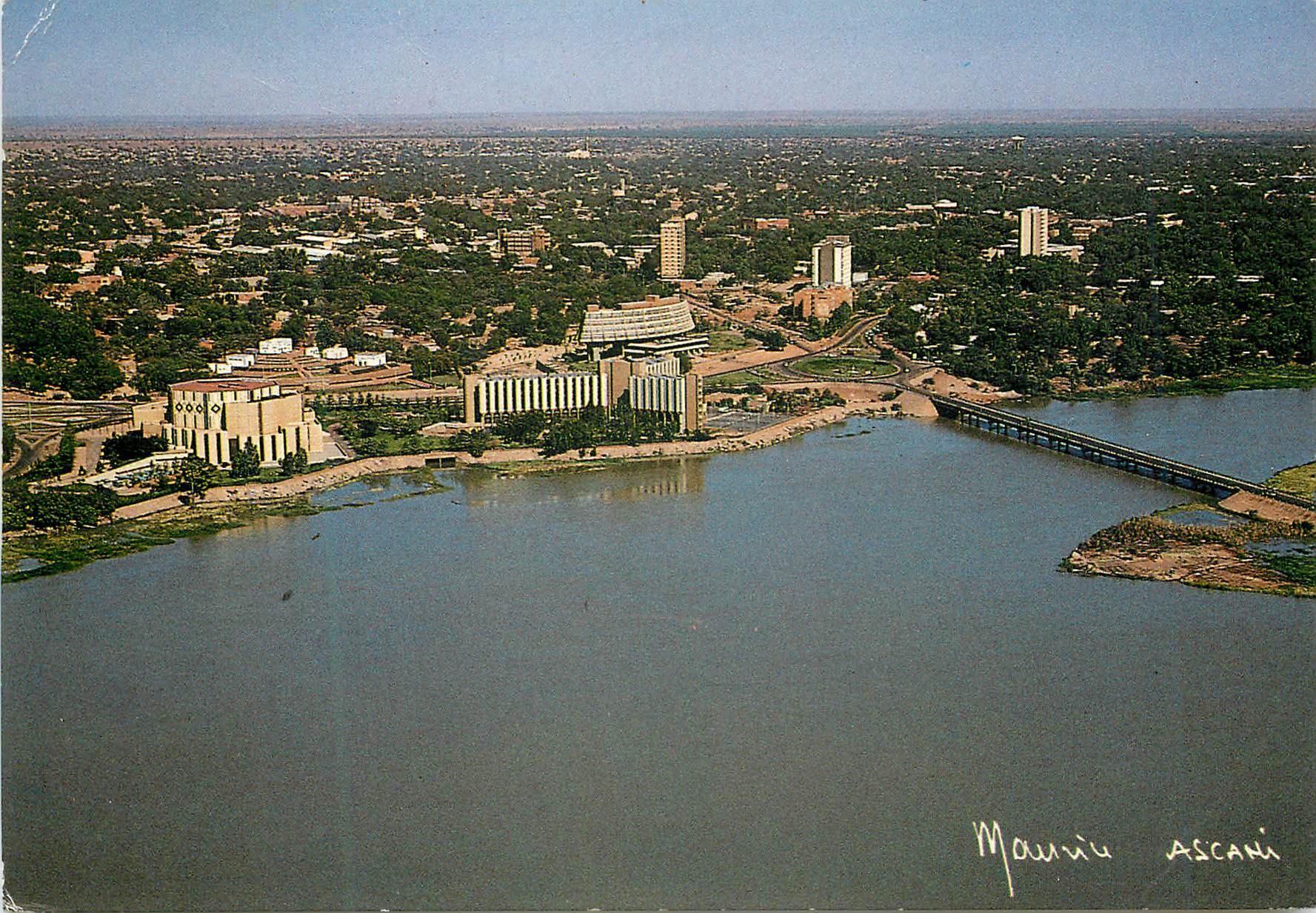 CPM Republique du Niger Vue aerienne de Niamey 