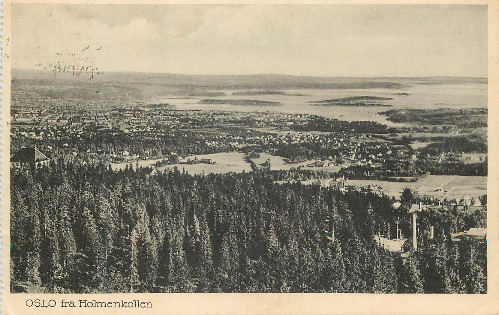 CPA Oslo fra Holmenkollen 