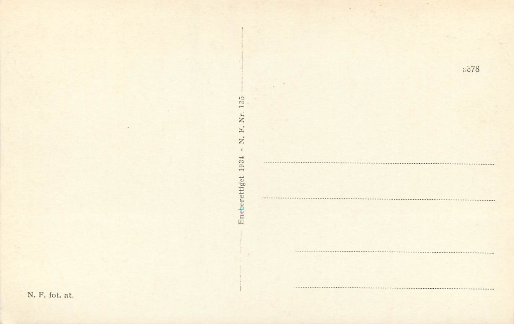 CPA Norsk Folkemuseum  — Verso