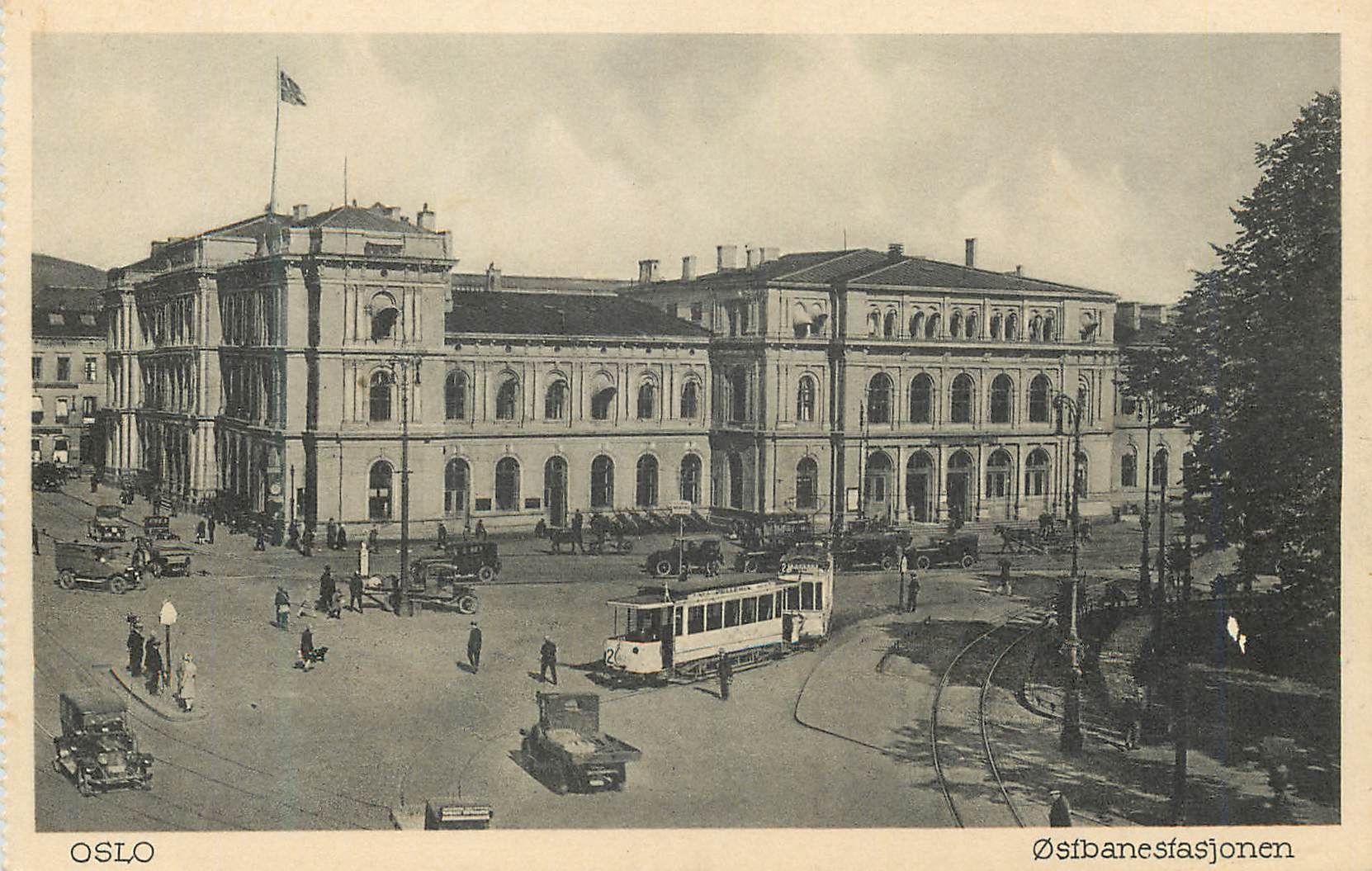 CPA Oslo Osfbanesfasjonen Tramway