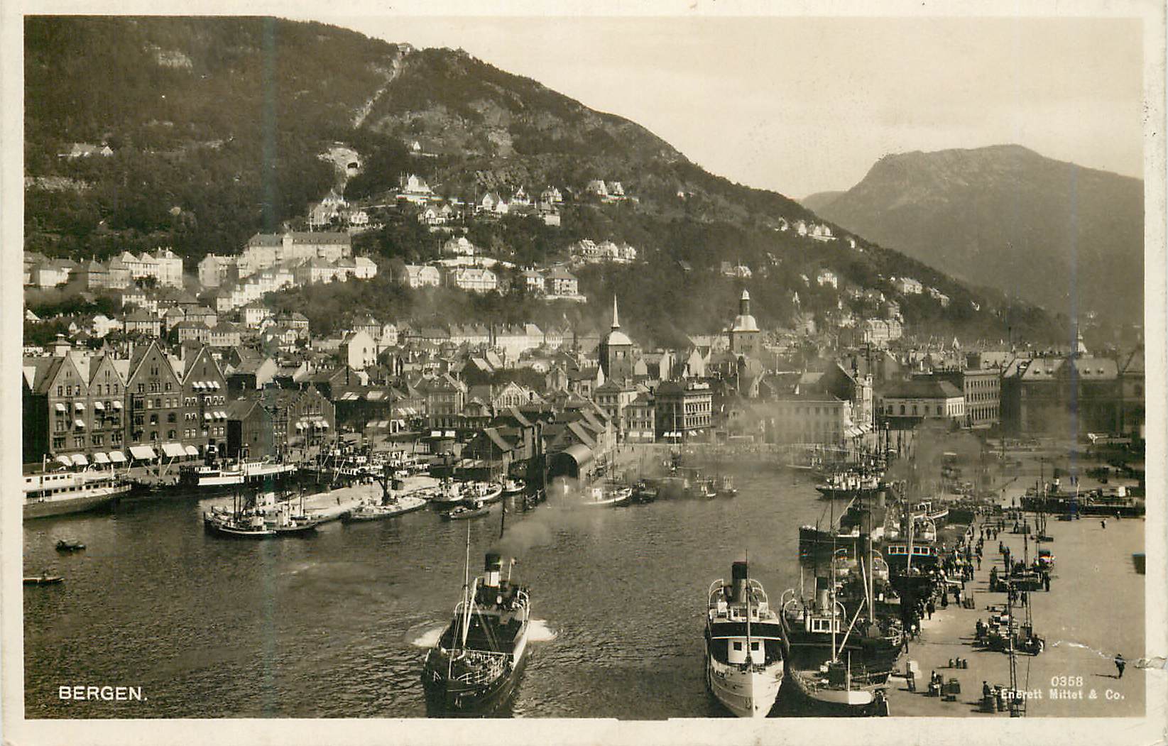 CPA Bergen Bateaux
