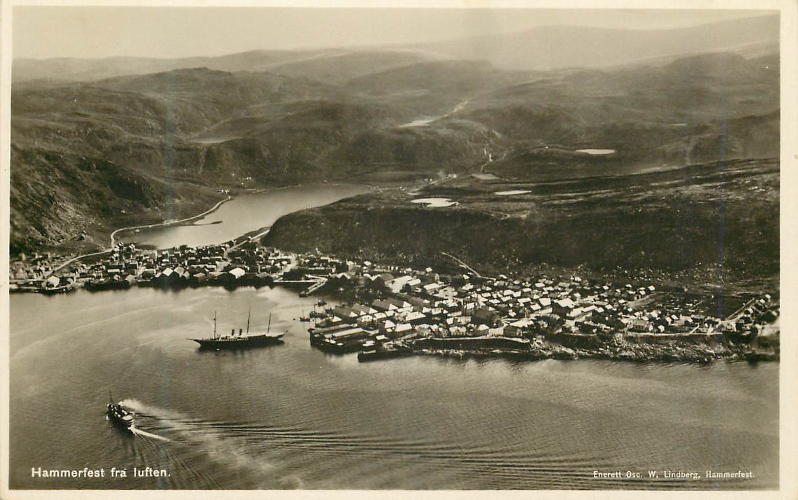 Hammerfest vue aérienne — Enerett Oss. W. Lindberg, Hammerfest