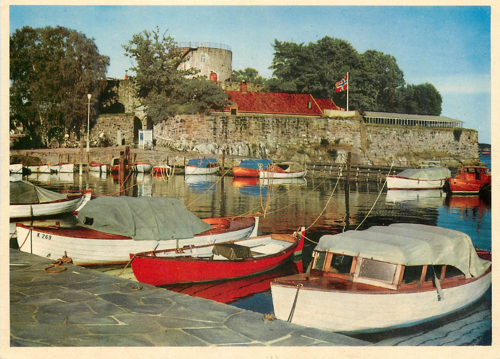 CPA Norway Kristiansand Christianholm old fortress 