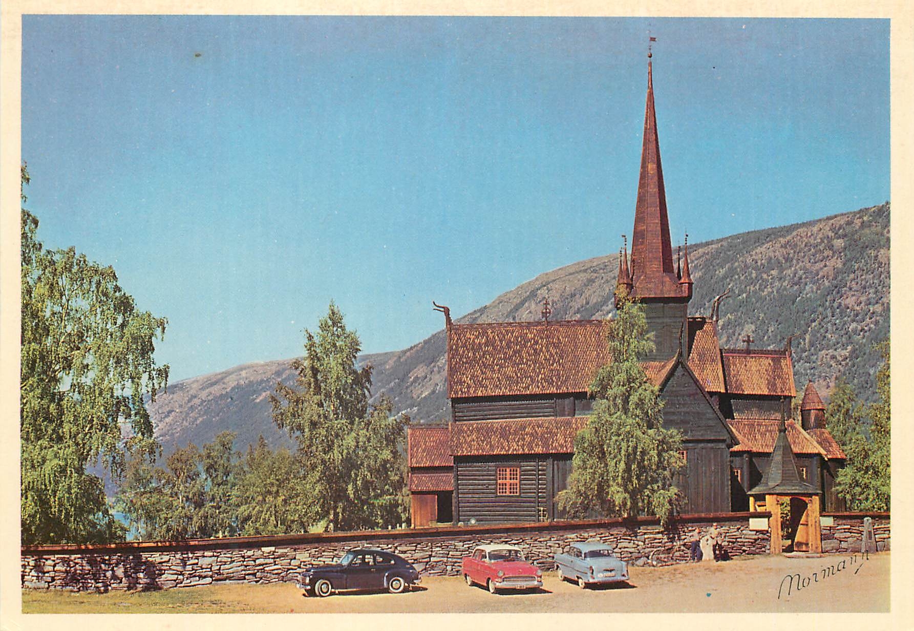 CPA Norway Lom stave church 