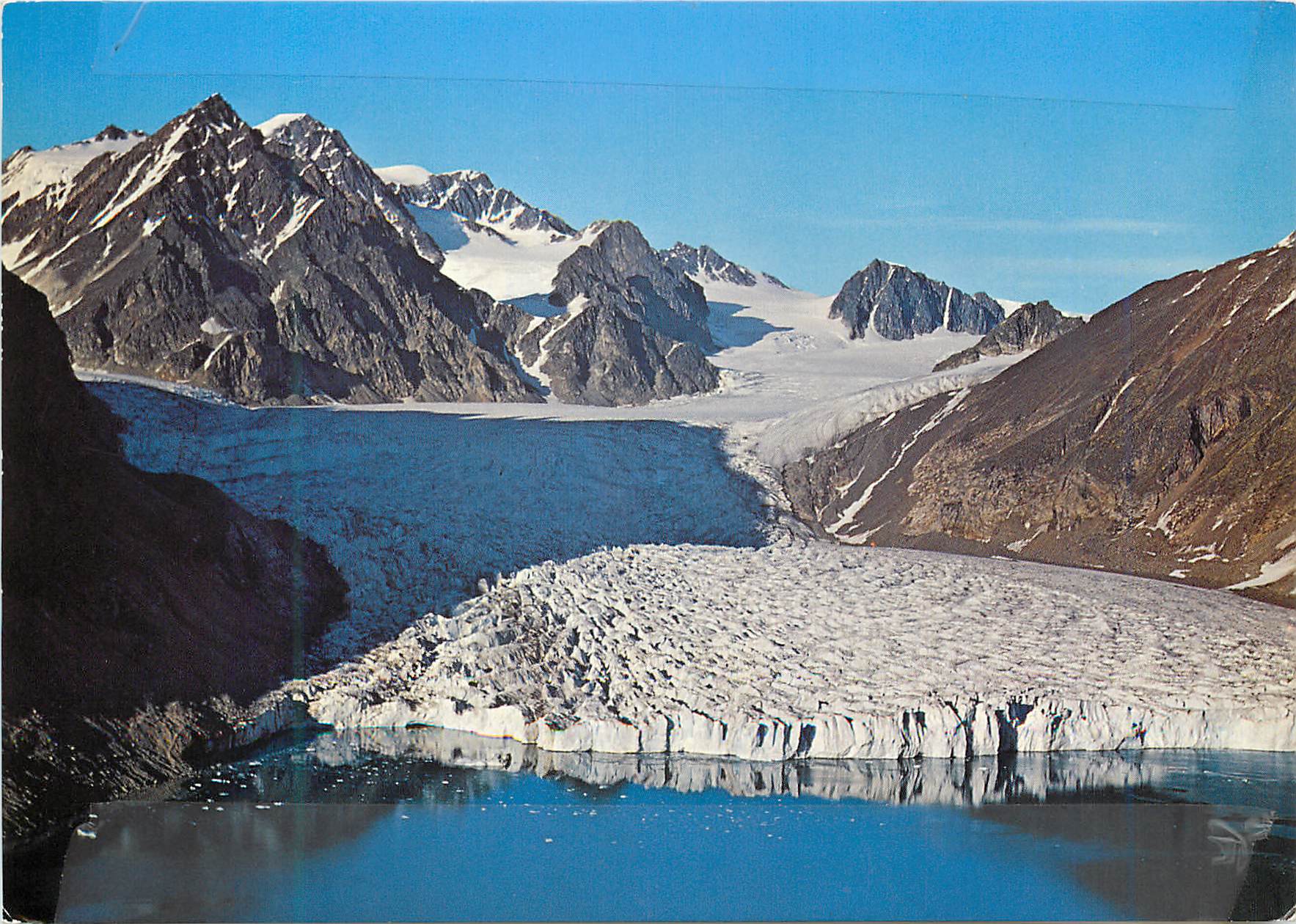 CPA Norway Glacier and mountains at Kongsfjorden 
