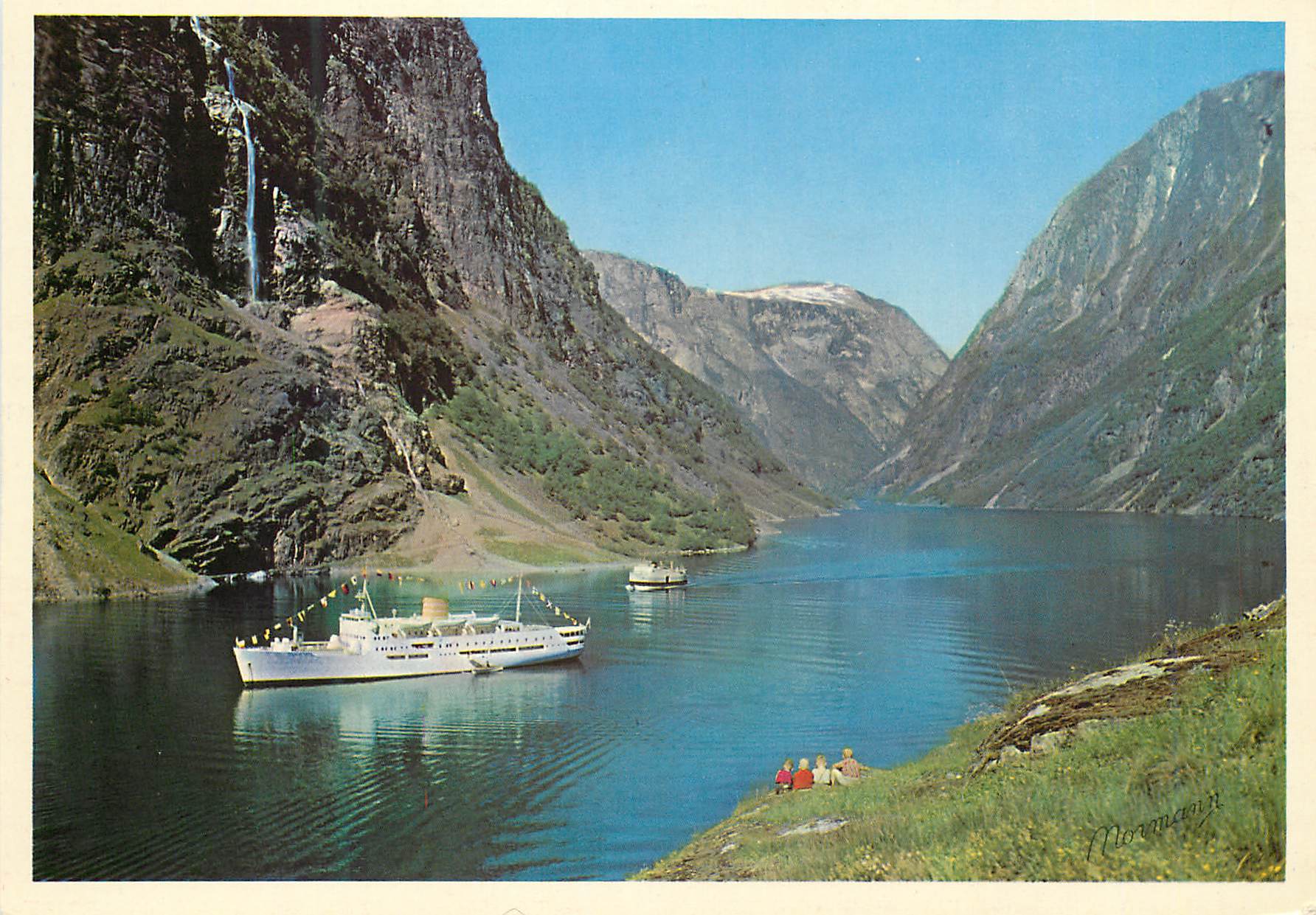 CPA Norway The Naeroy Fjord Sogn 