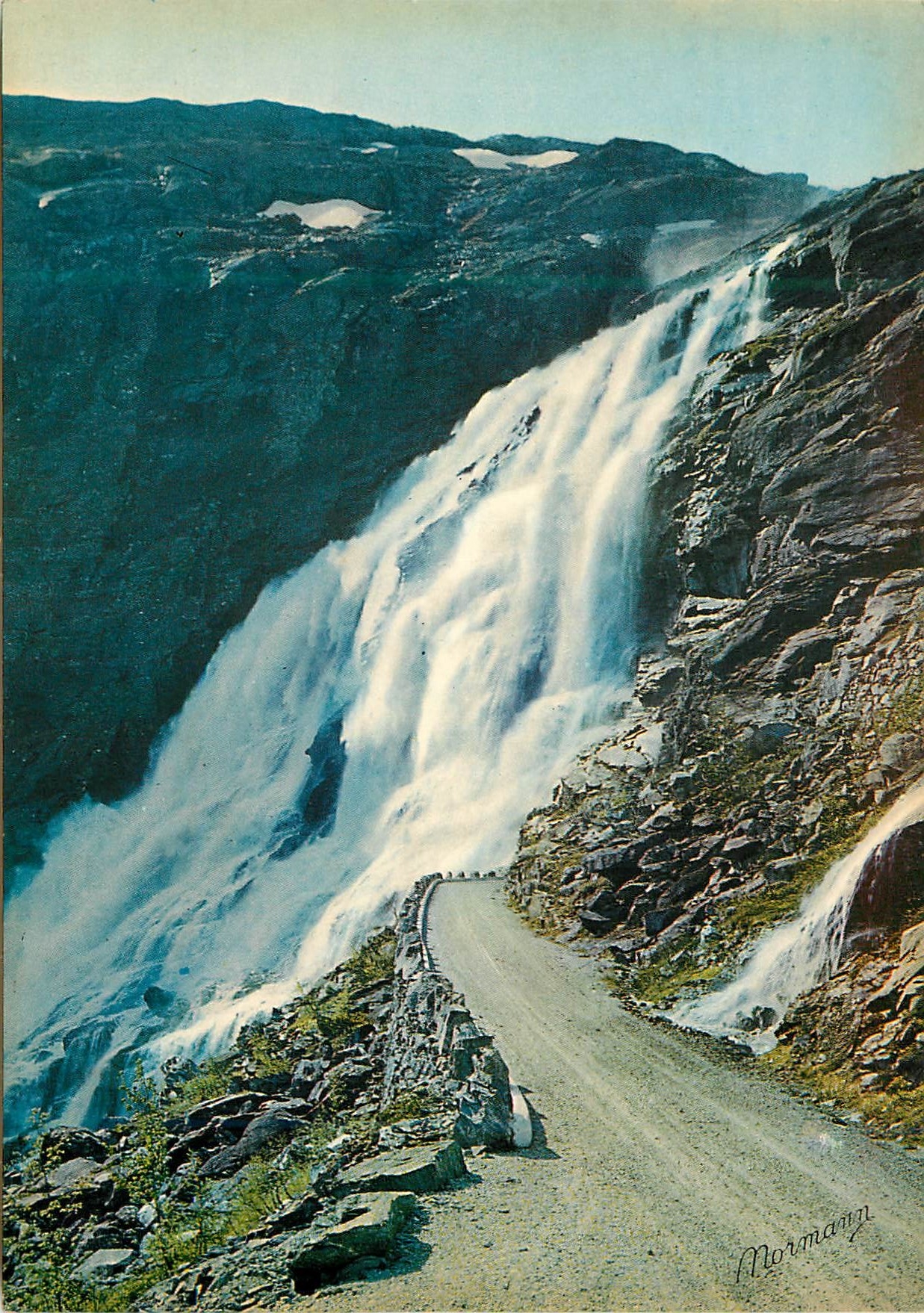 CPM Norway Romsdal Stigfoss fall by Trollstigen the impressive road from Andalsnes 