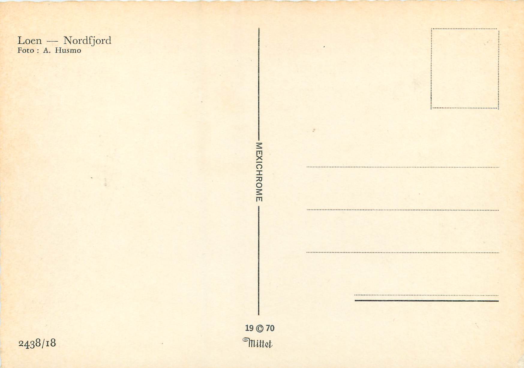 CPM Loen Nordfjord  — Verso