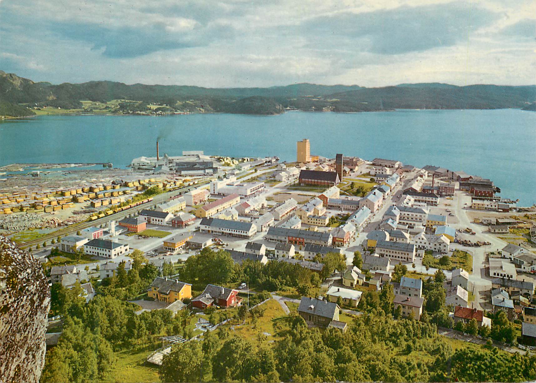 CPM Norway The town seen from the mountain Bjerumsklumpen Namsos