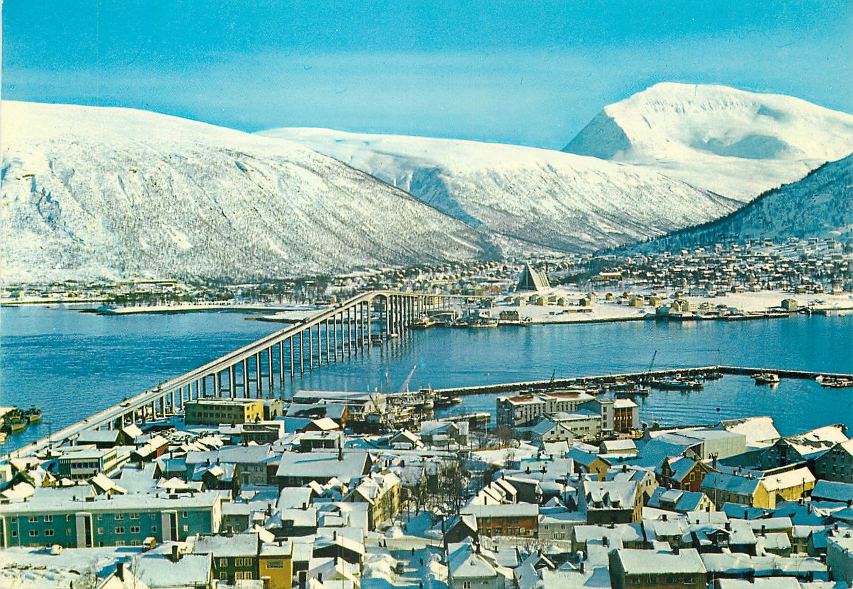 CPM Norway View of the town towards mount Tromsdalstind 