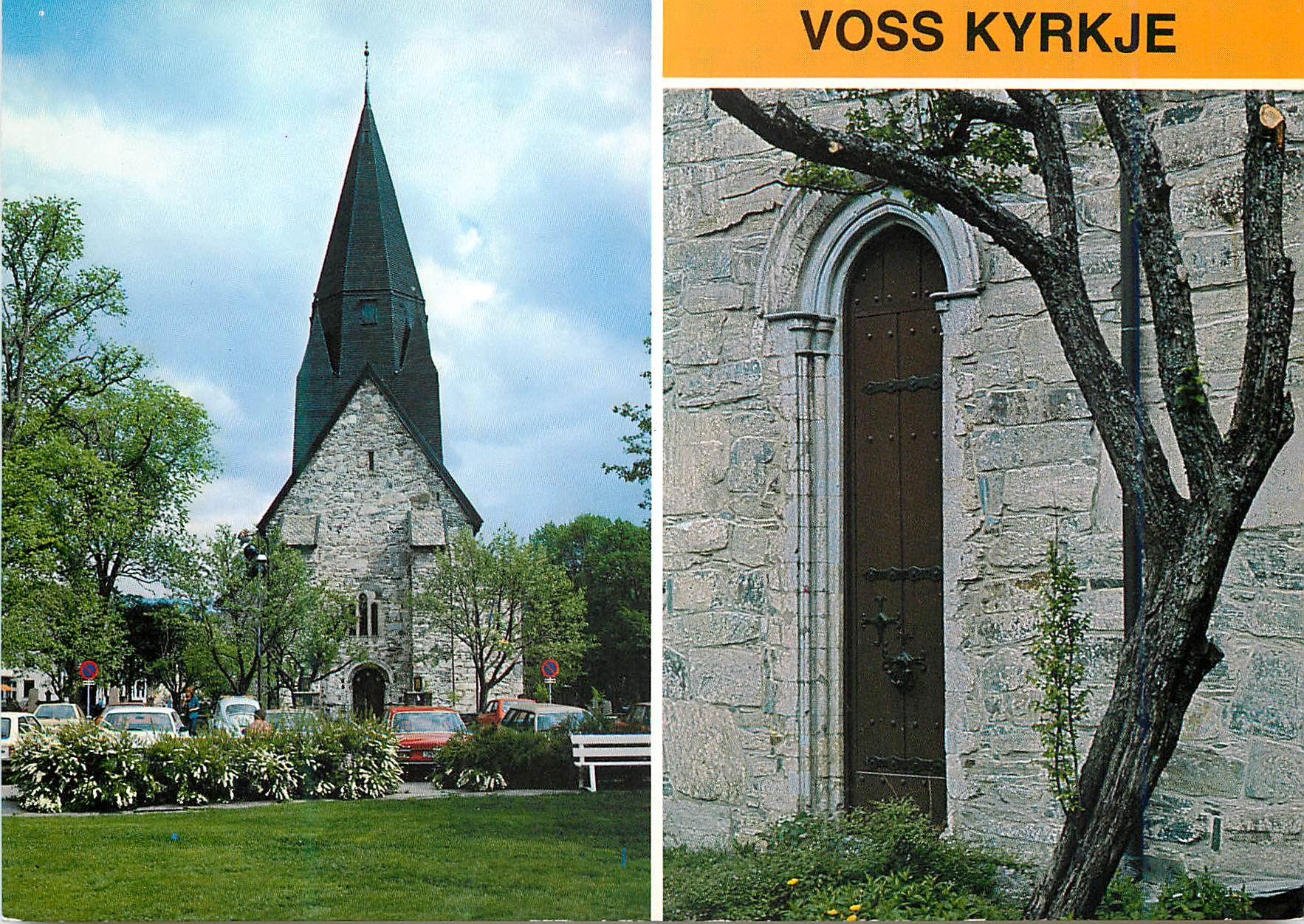CPM Norway Voss church Gothic stone church 