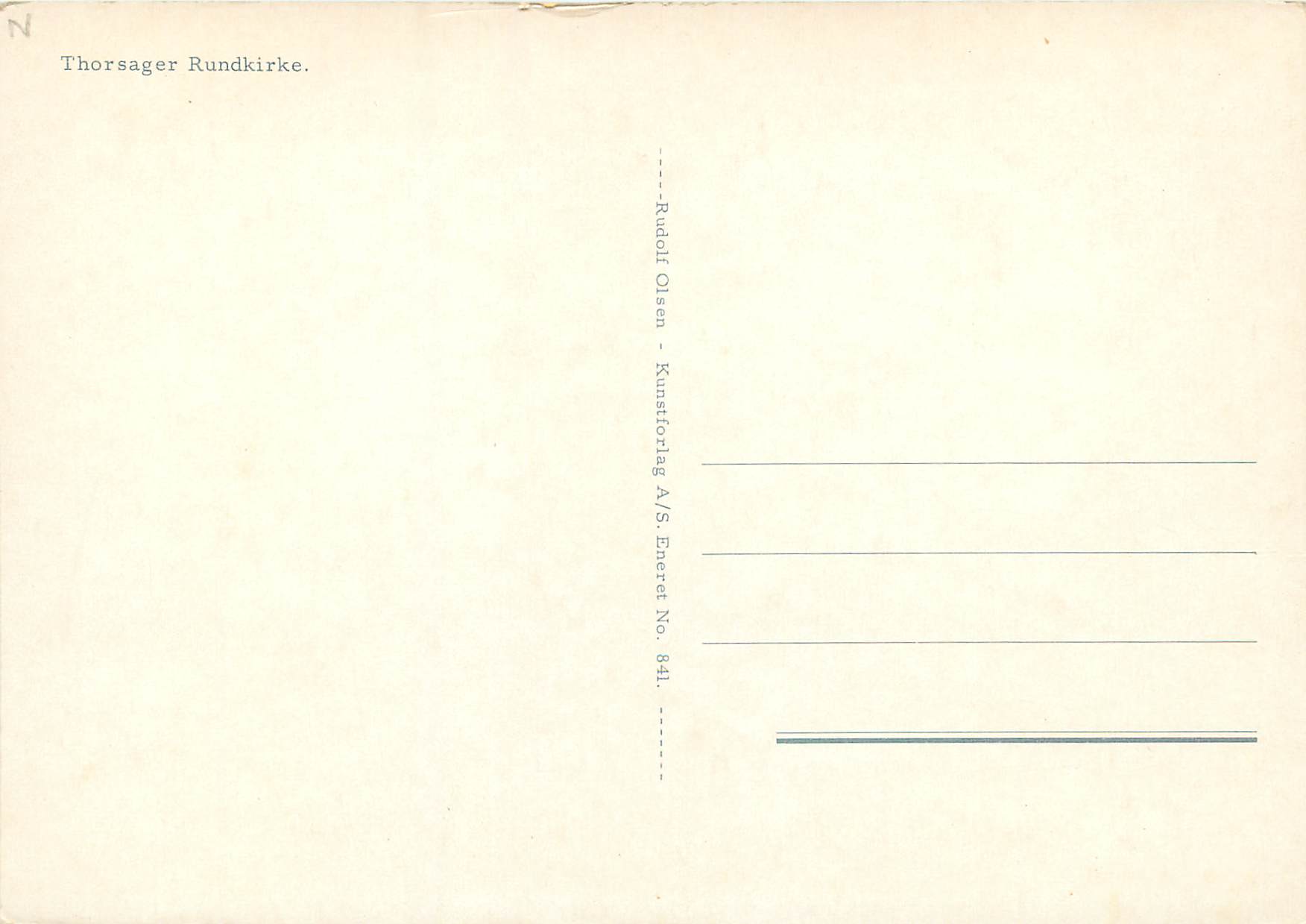 CPM Thorsager Rundkirke  — Verso