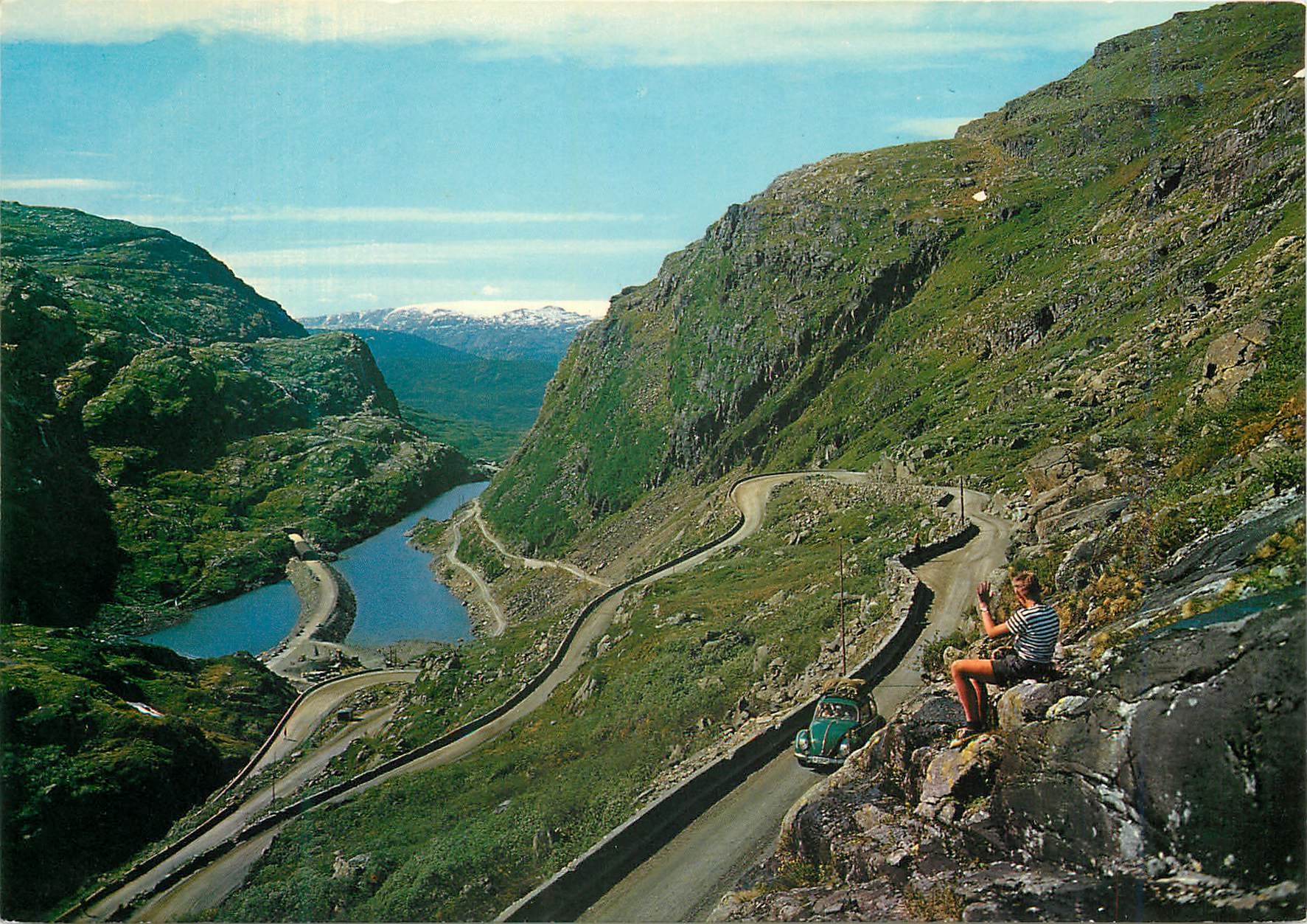 CPM Norway View of Seljestadjuven gorge towards Folgefonnen glacier 