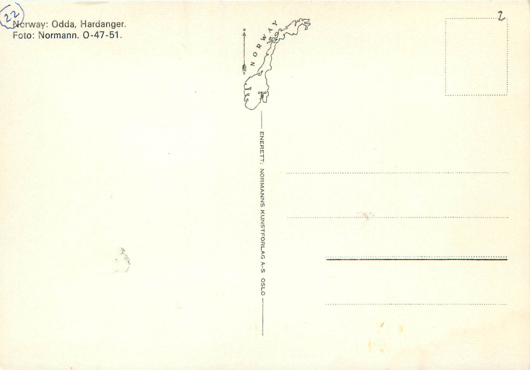 CPM Norway Odda Hardanger  — Verso
