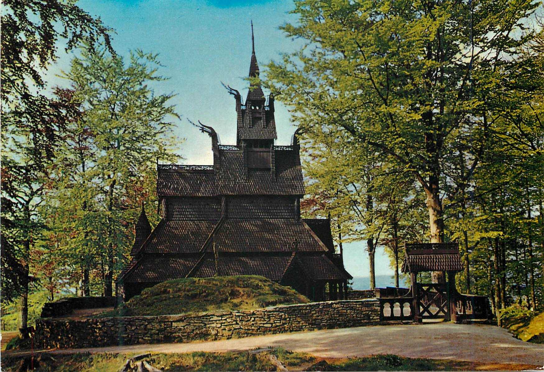 CPM Norway The old Fantoft Stave Church Built in Fortun in Sogn 