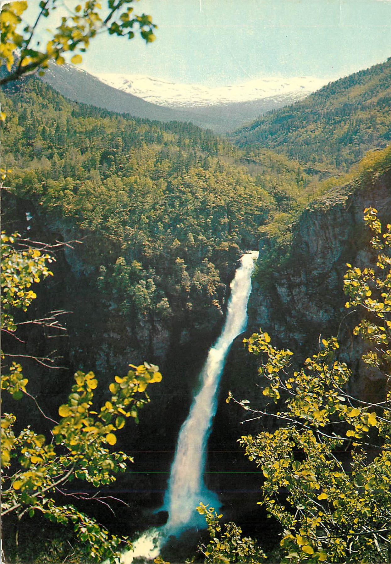 CPM Stalheimfoss waterfall Stalheim By the Voss Gudvangen road 