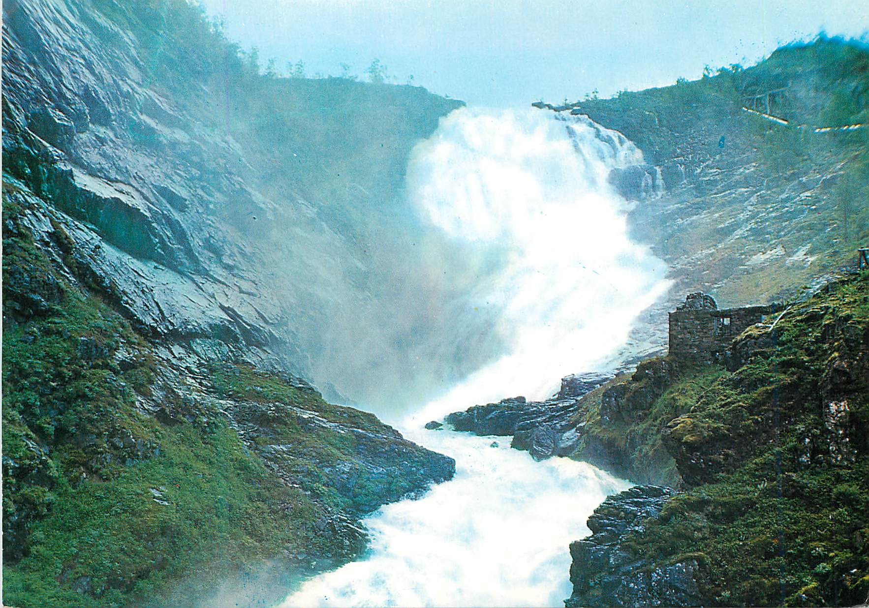 CPM Norway Kjosfossen waterfall by the Flam railway 