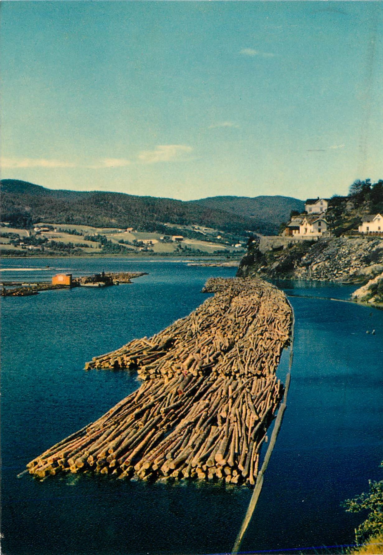 CPM Norvege Province du Telemark Flottage de bois 