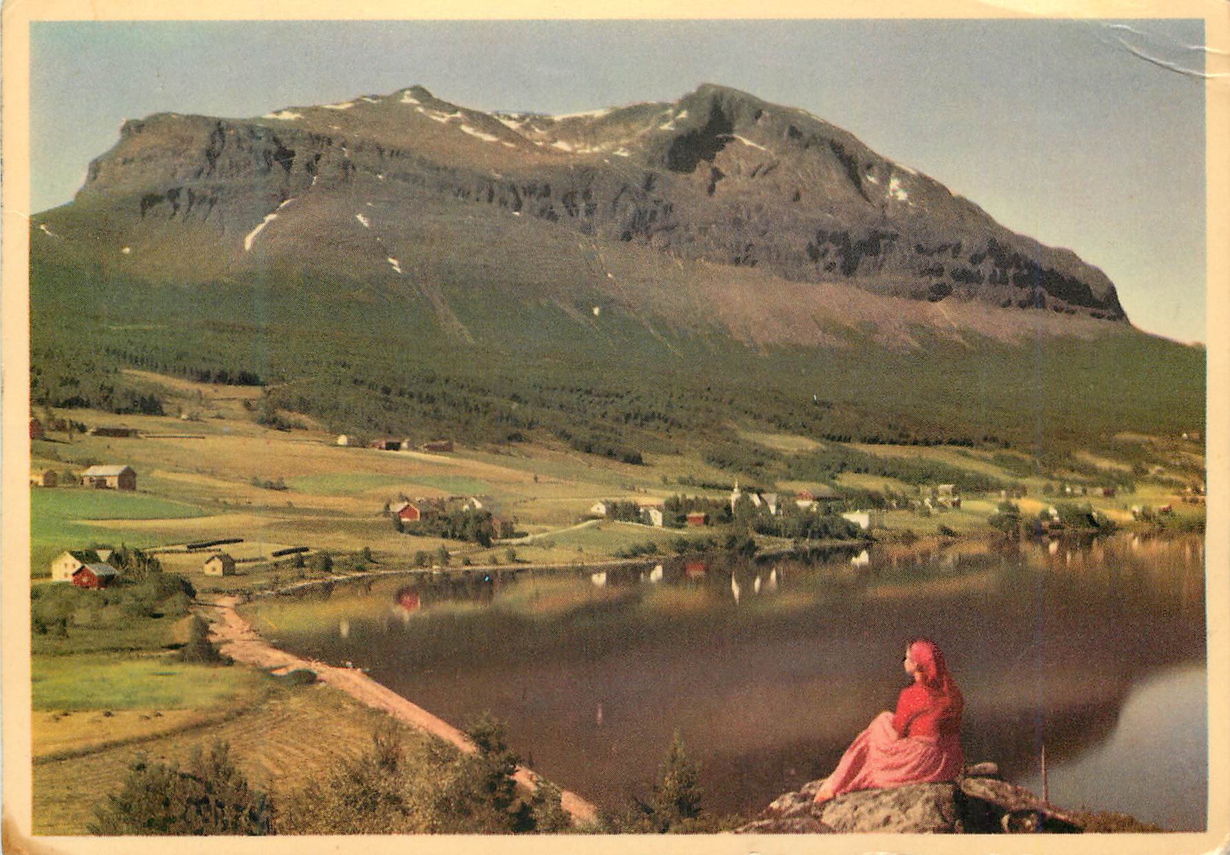 CPM Norway Vang in Valdres The Grinda mountain in the background 