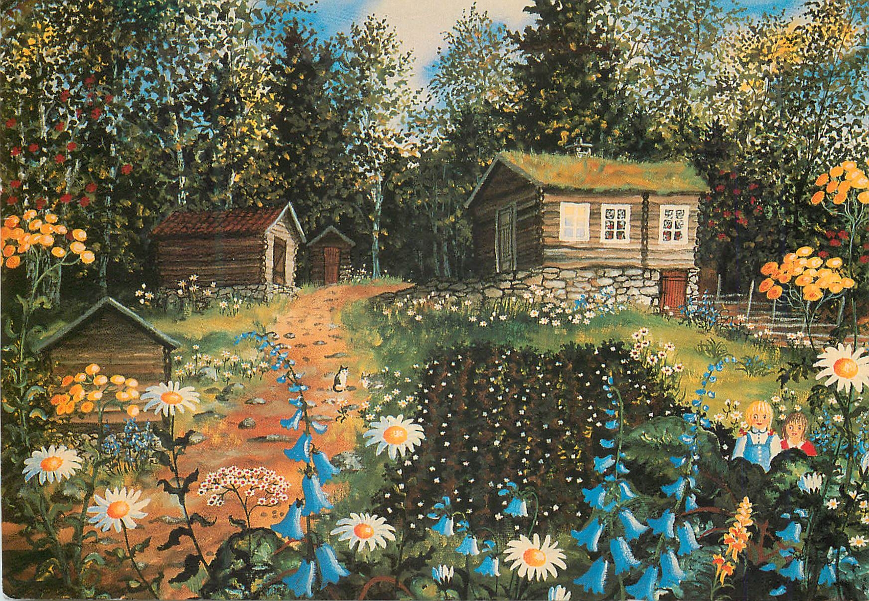 CPM Stykkebakken Maihugen Watercolor Ida Elisabeth Jorgensen was born in Drobak Norway 