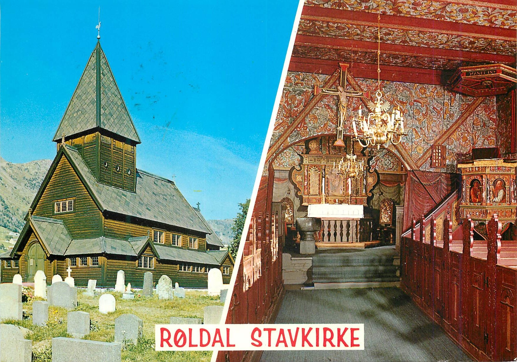 CPM Norway Roldal stave church by the Hardanger Telemark Road 