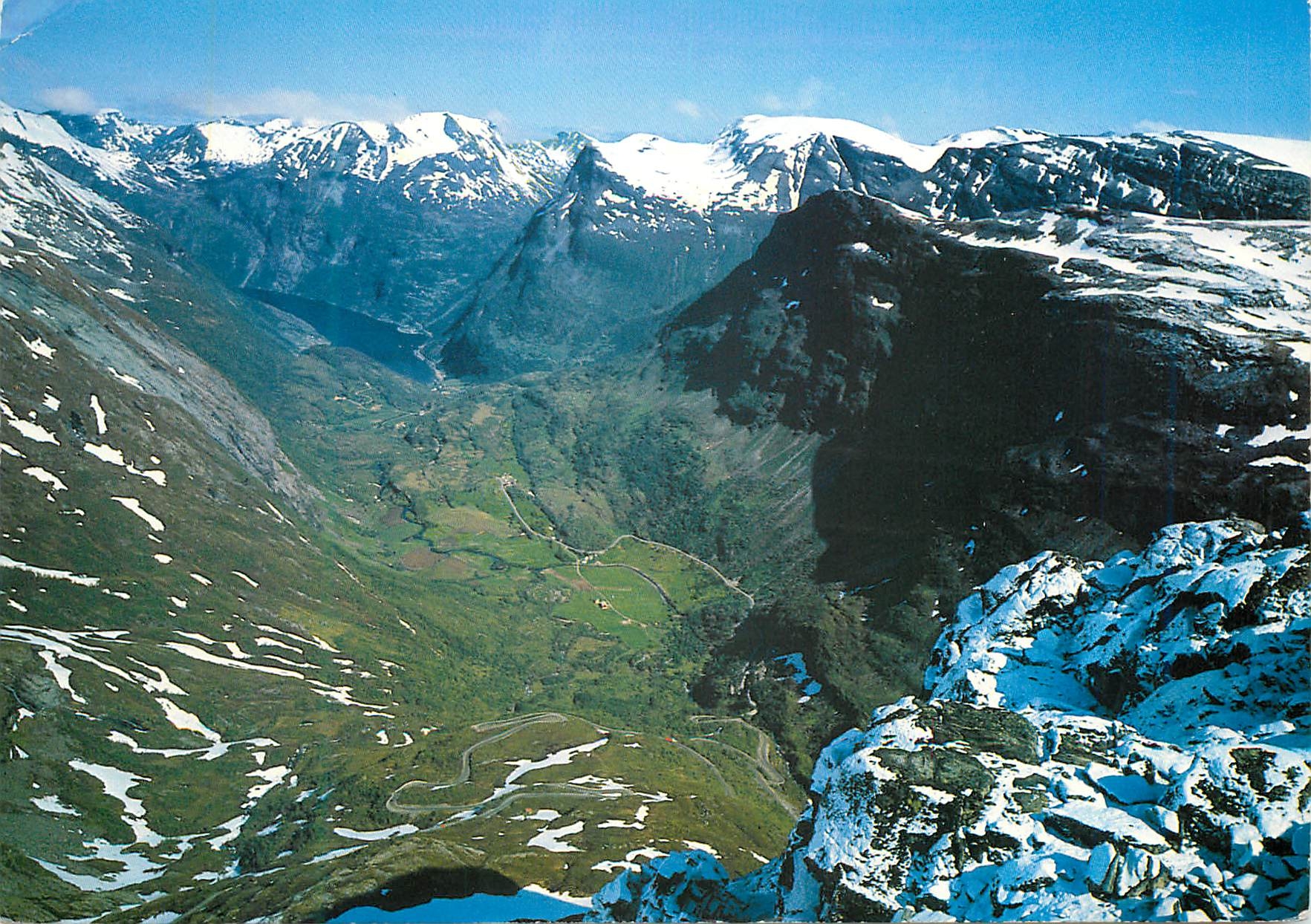 CPM Norway View from Dalsnibba towards Geiranger 