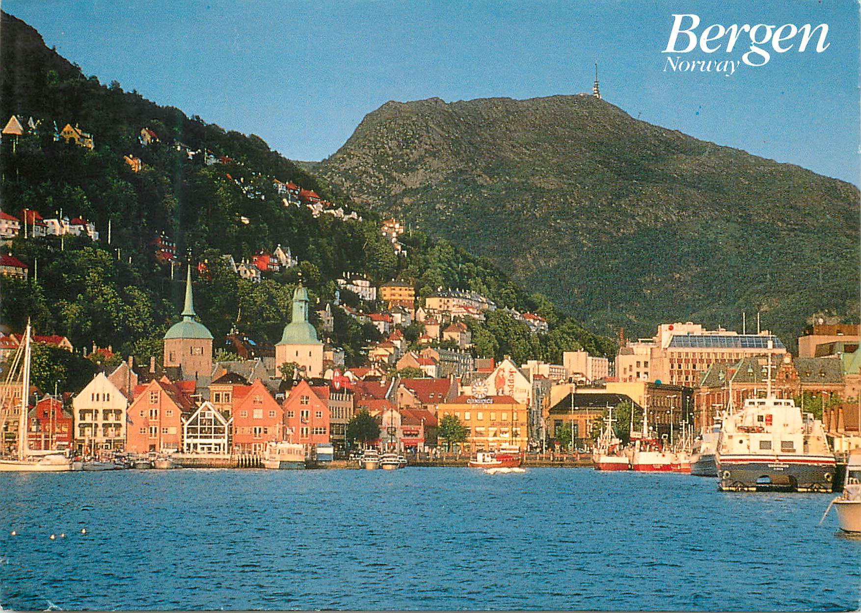CPM Bergen Norway View of the harbour and Mount Ulrken 