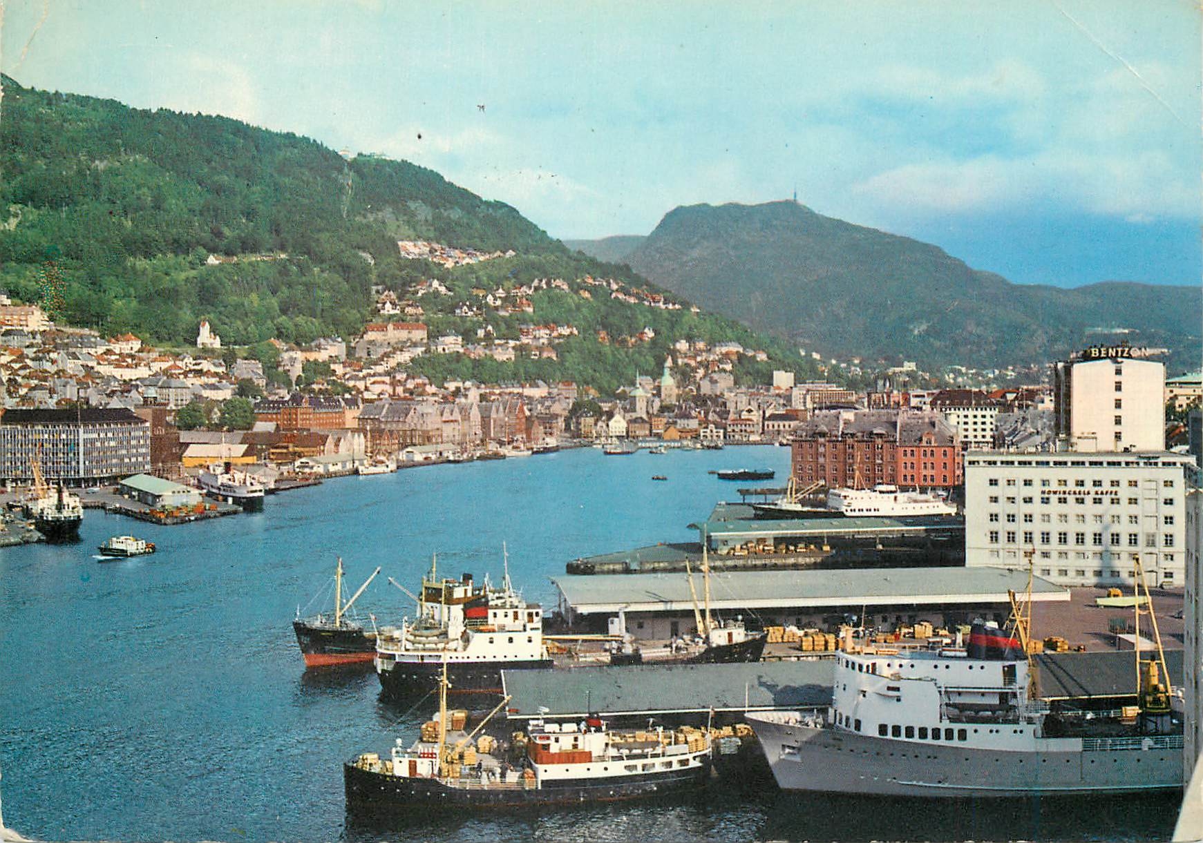 CPM Bergen Norway View over Vagen Bateaux