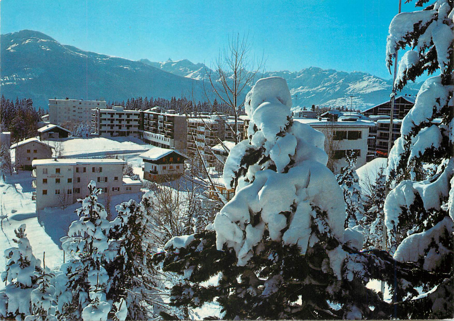 CPM Crans sur Sierre Vue partielle de la station 