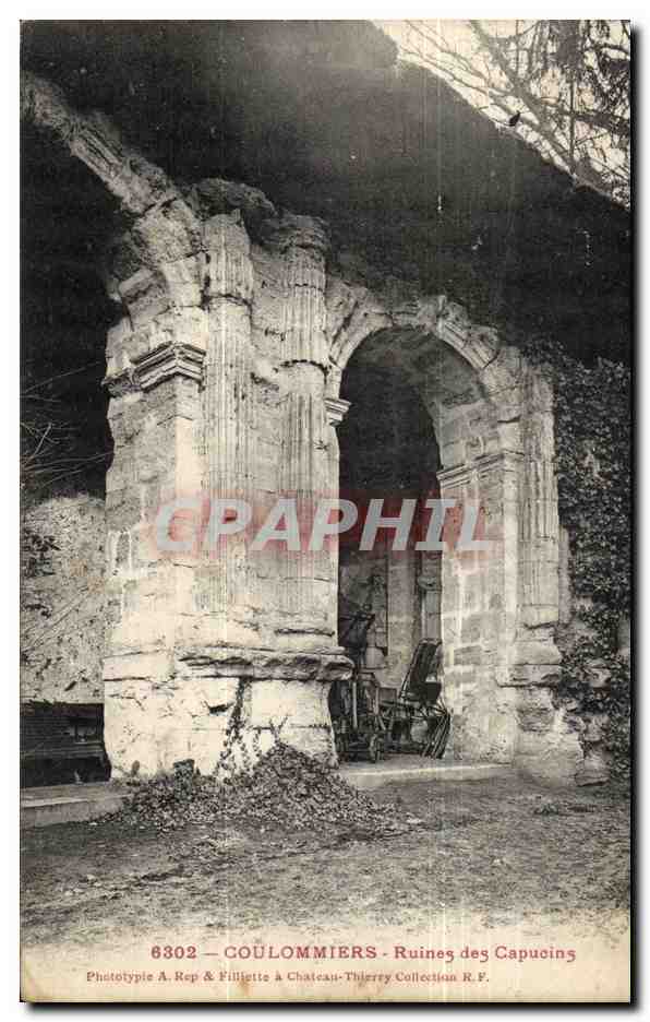 Coulommiers CPA Ruines des capucins