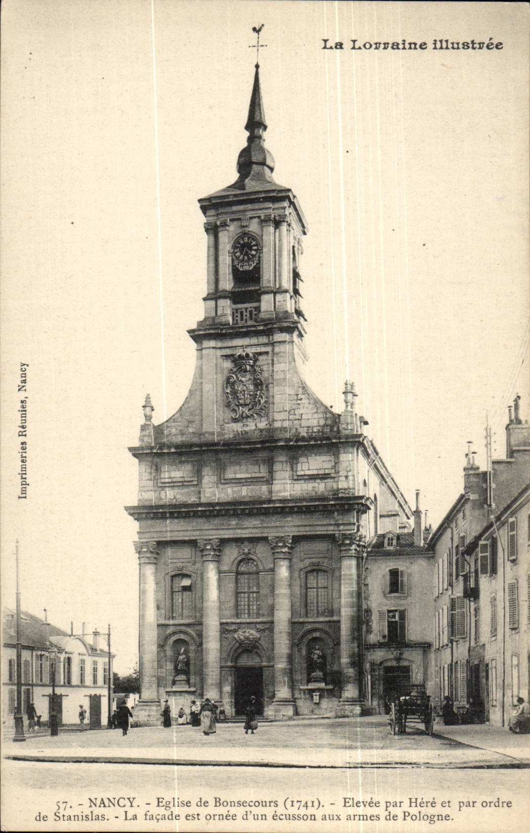 Lorraine CPA Nancy Eglise de Bonsecours Elvee par Here et par ordre de Stanislas