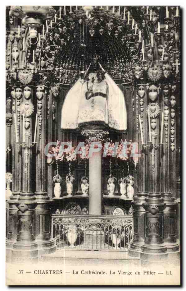 Chartres CPA La vierge au pilier
