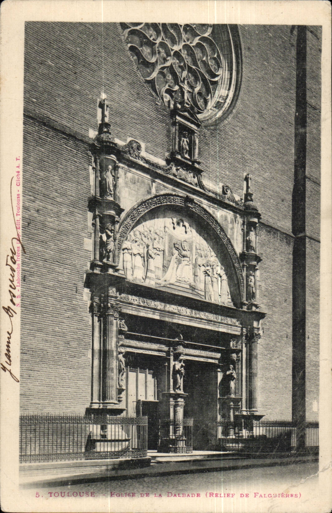Toulouse CPA Eglise de la Dalbade (relief de Falguieres)