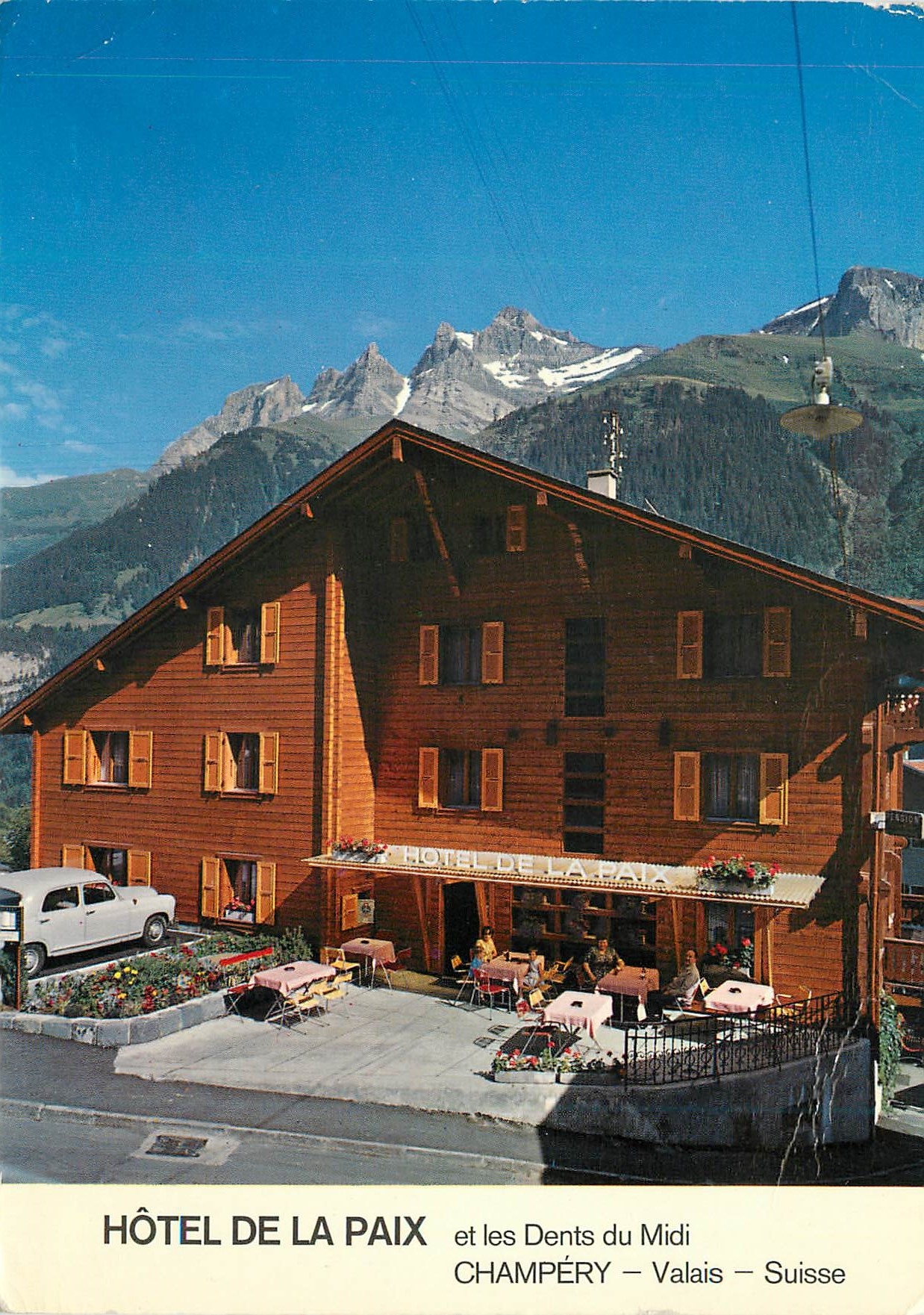 CPM Hotel de la Paix et les dents du Midi Champery Valais Suisse 