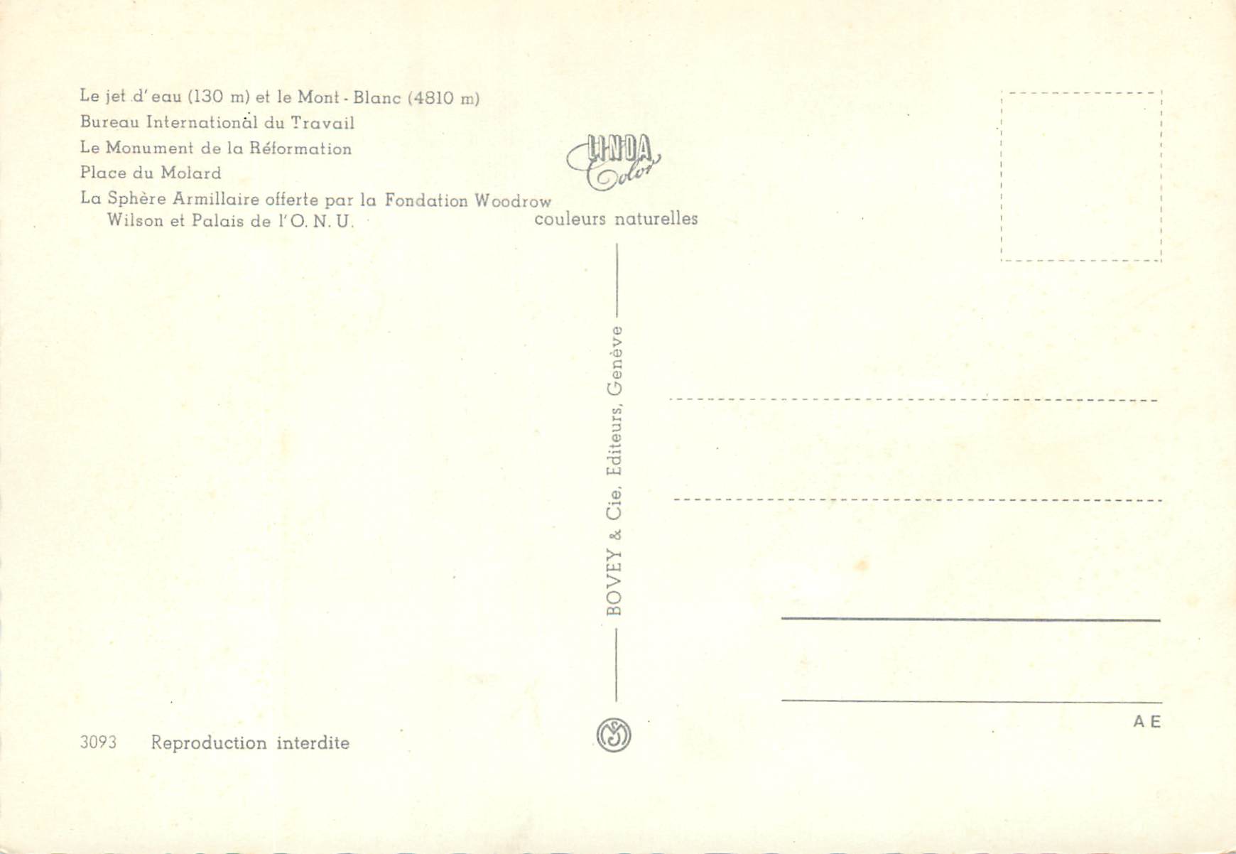 CPM Geneve Carrefour des Nations  — Verso