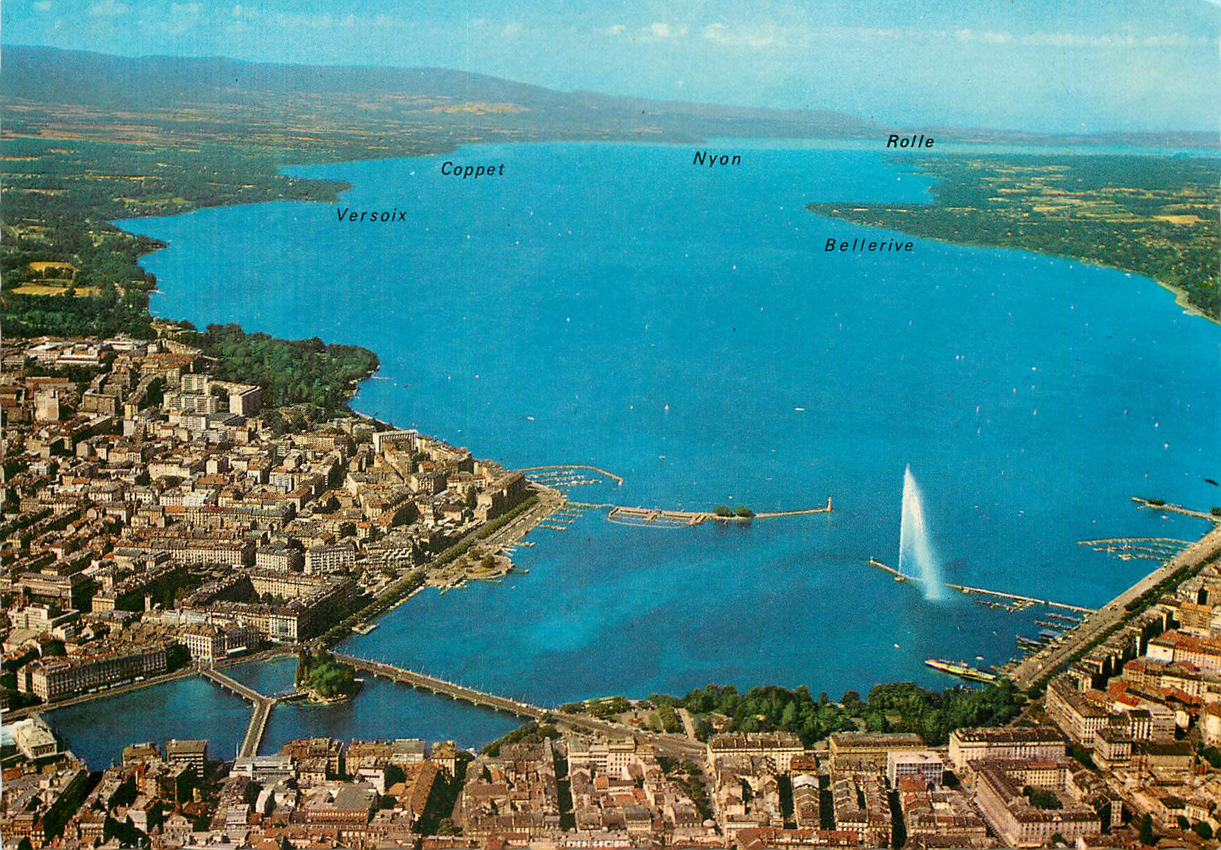 CPM Geneve Vue aerienne 