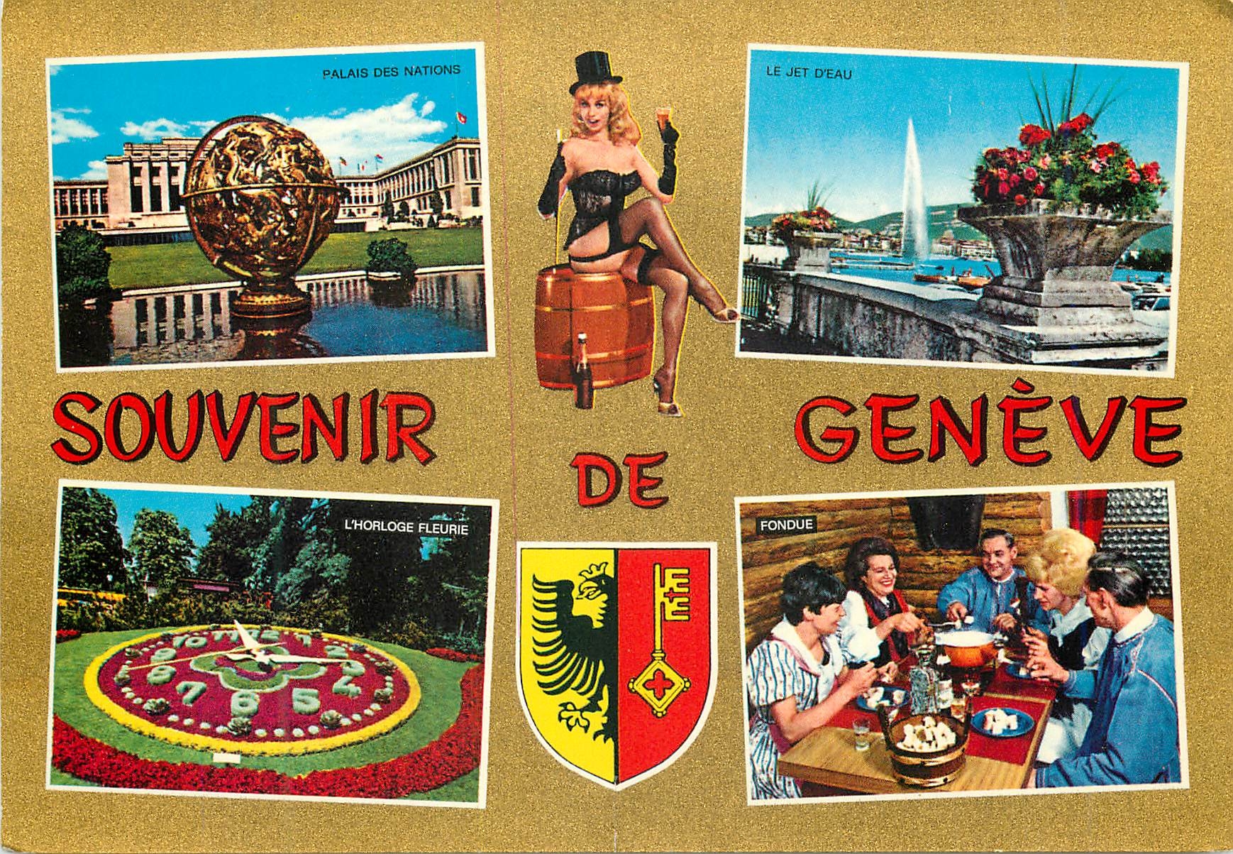 CPM Souvenir de Geneve 